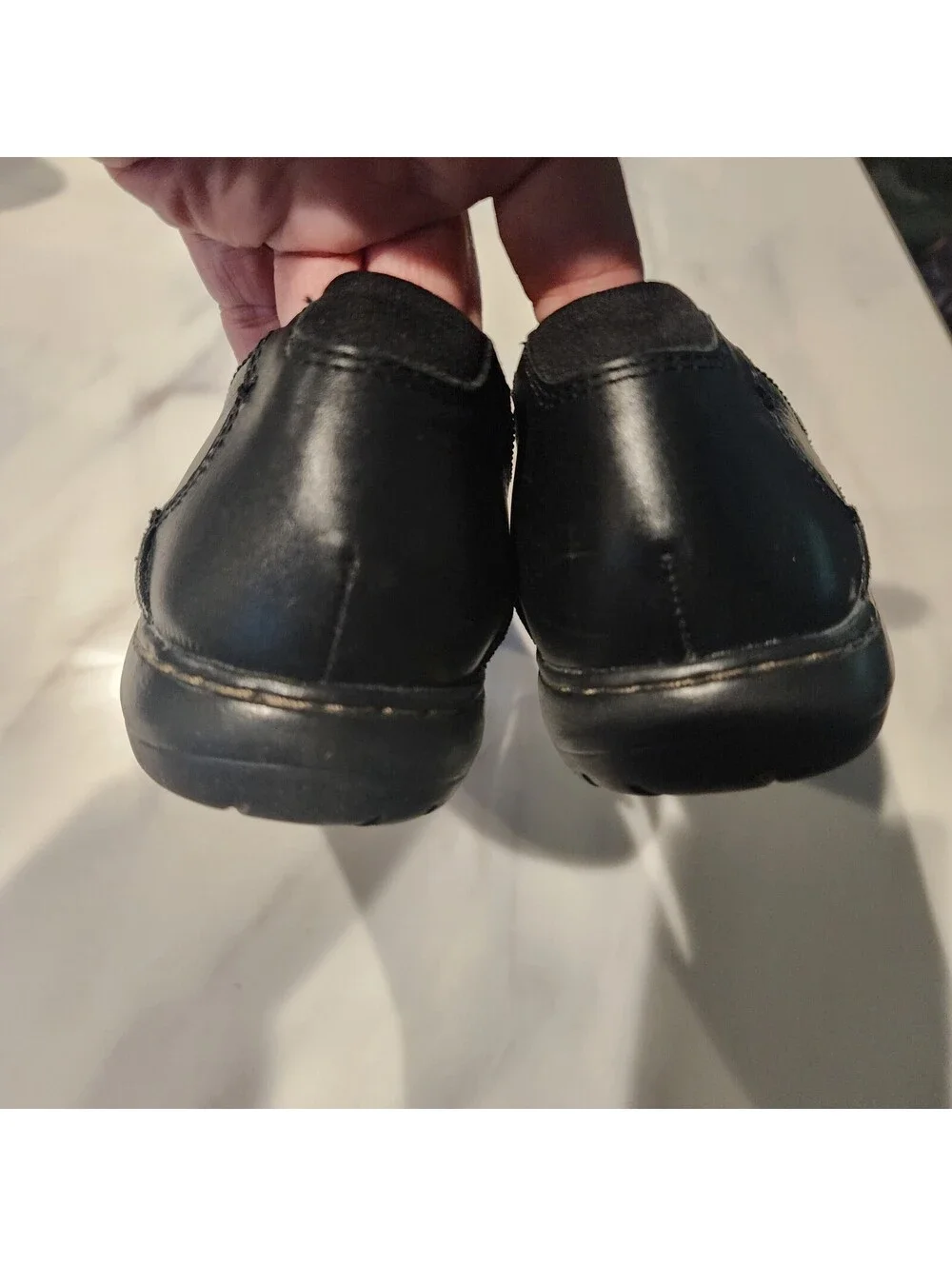 Rockport Women's Black Leather Slip-On Comfort Shoes Loafers Size 9.5 US